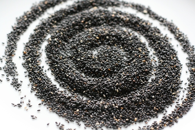 Black sesame seeds have a toasty, nuttier flavor than white sesame seeds and is a favorite flavor in Asian desserts.